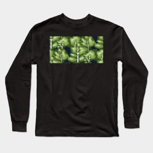 green spring birch tree forest Long Sleeve T-Shirt